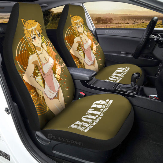Waifu Girl Rei Miyamoto Car Seat Covers Custom High School Of The Dead Car Accessories - Gearcarcover - 1