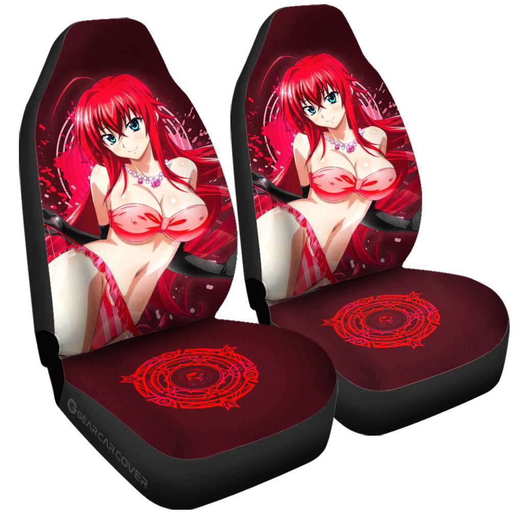 Waifu Girl Rias Car Seat Covers Custom High School DxD - Gearcarcover - 3