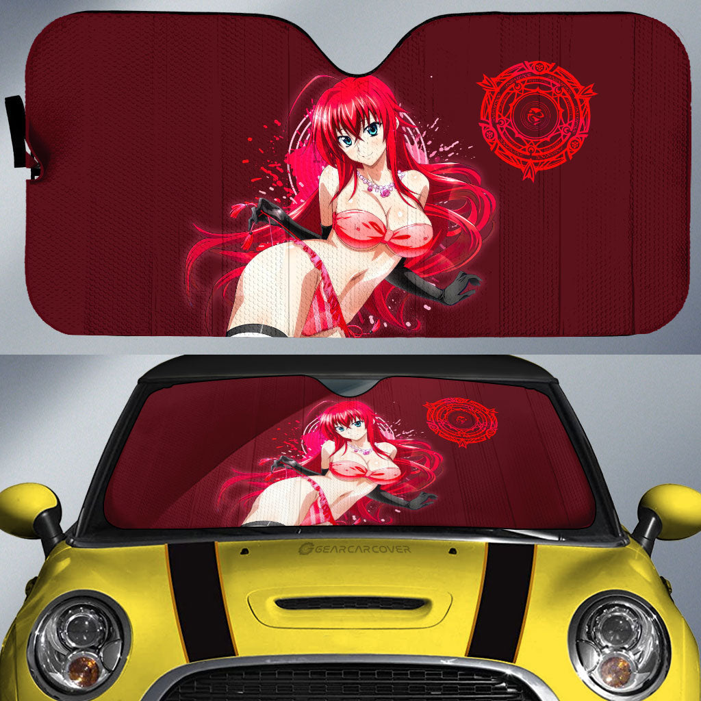 Waifu Girl Rias Car Sunshade Custom High School DxD - Gearcarcover - 1