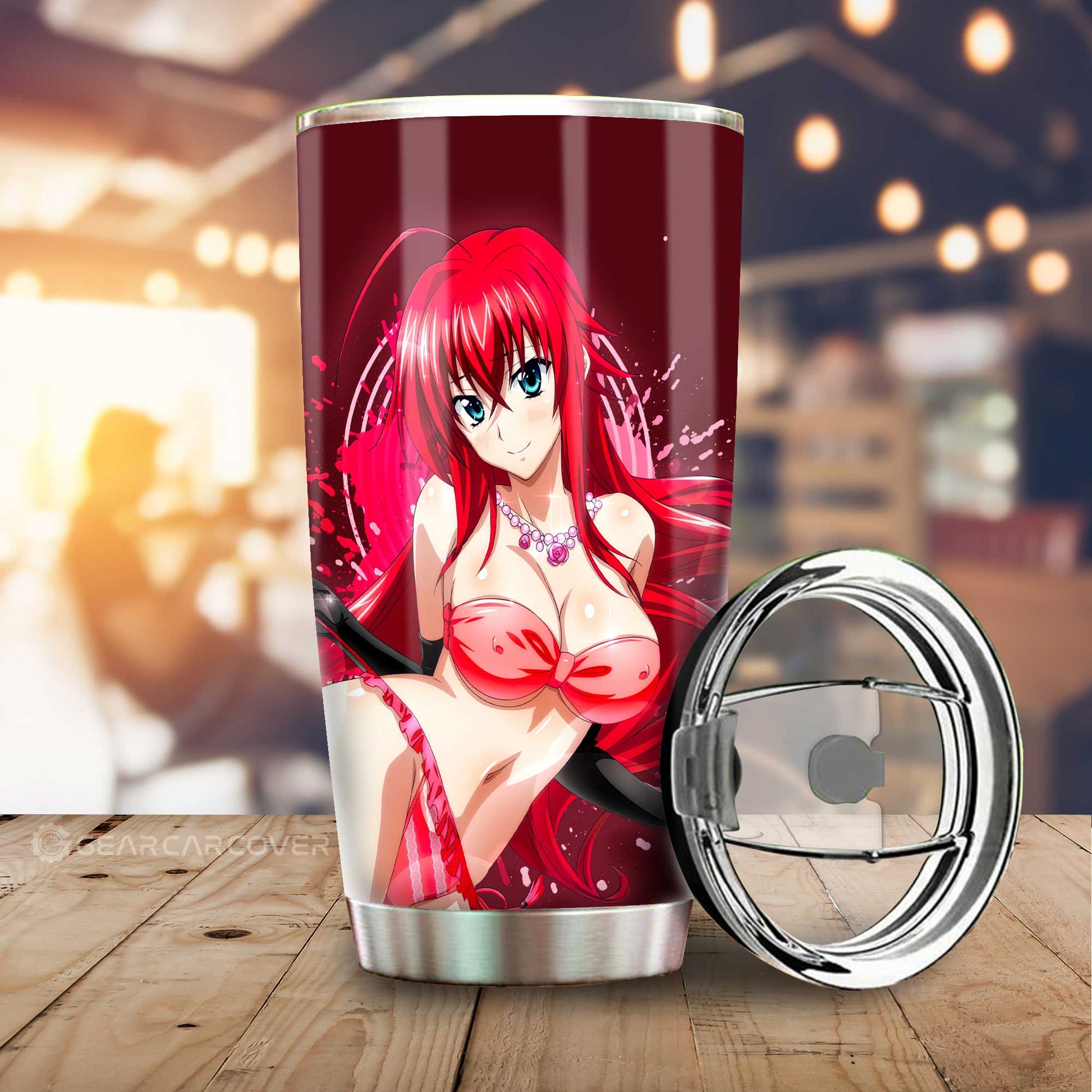 Waifu Girl Rias Tumbler Cup Custom High School DxD - Gearcarcover - 1