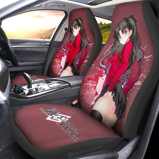 Waifu Girl Rin Tohsaka Car Seat Covers Custom Fate/Grand Order Car Accessories - Gearcarcover - 2