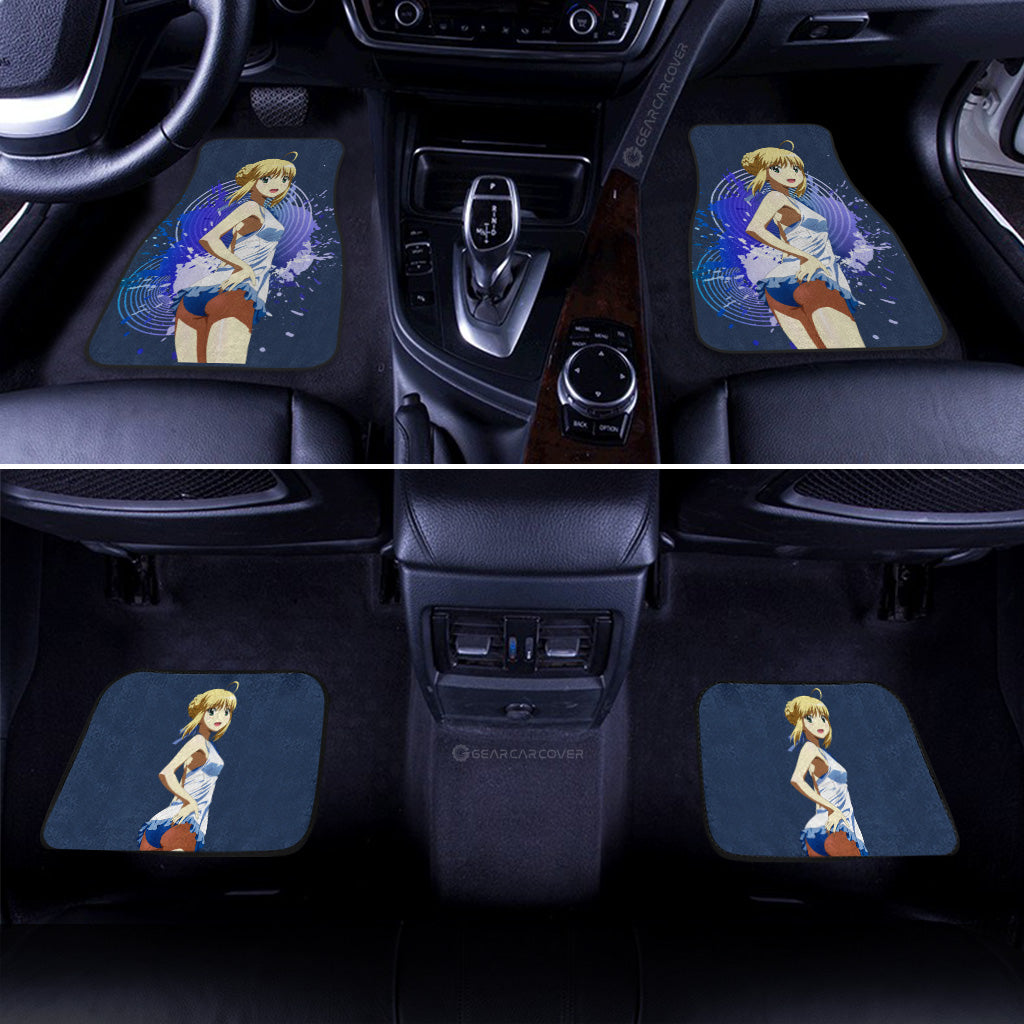 Waifu Girl Saber Car Floor Mats Custom Fate/Grand Order Car Accessories - Gearcarcover - 3