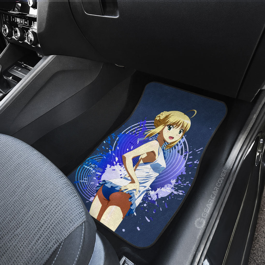 Waifu Girl Saber Car Floor Mats Custom Fate/Grand Order Car Accessories - Gearcarcover - 4