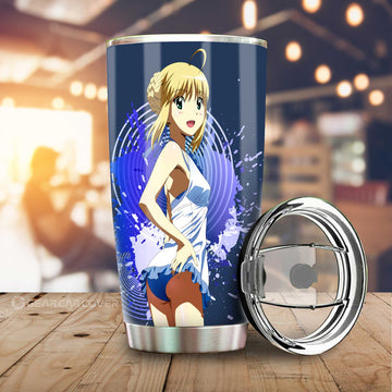 Waifu Girl Saber Tumbler Cup Custom Fate/Grand Order Car Accessories - Gearcarcover - 1