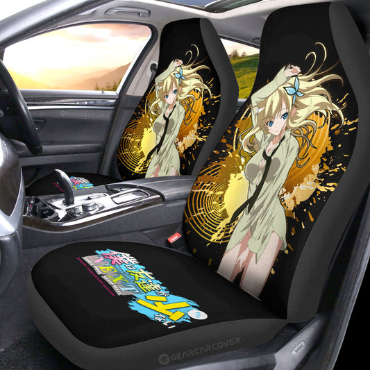Waifu Girl Sena Kashiwazaki Car Seat Covers Custom Boku wa Tomodachi ga Sukunai Car Accessories - Gearcarcover - 2
