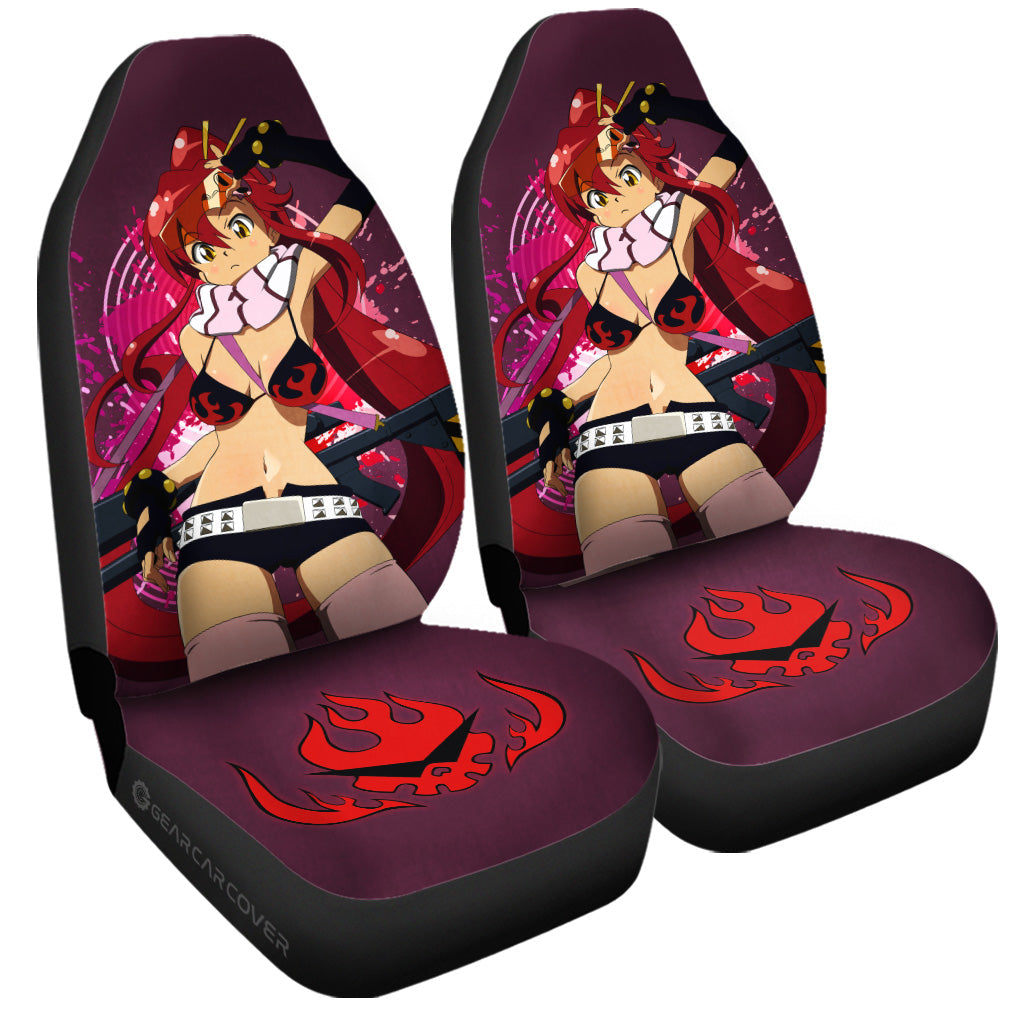 Waifu Girl Yoko Littner Car Seat Covers Custom Gurren Lagann Car Accessories - Gearcarcover - 3