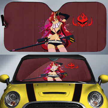 Waifu Girl Yoko Littner Car Sunshade Custom Gurren Lagann Car Accessories - Gearcarcover - 1