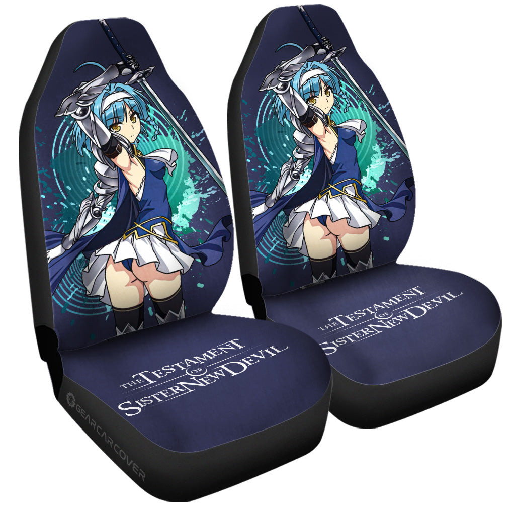 Waifu Girl Yuki Nonaka Car Seat Covers Custom The Testament of Sister New Devil Car Accessories - Gearcarcover - 3