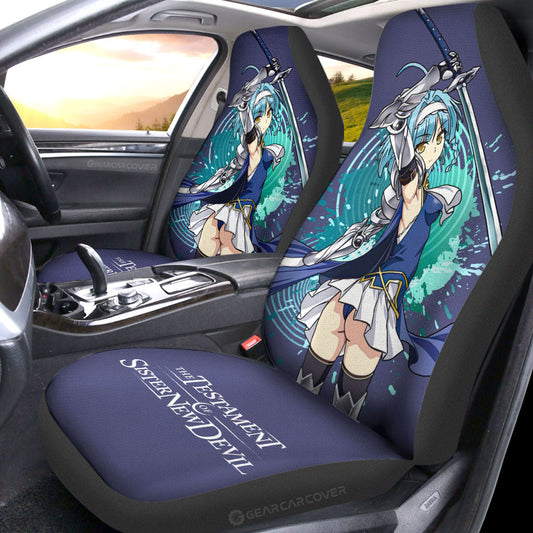 Waifu Girl Yuki Nonaka Car Seat Covers Custom The Testament of Sister New Devil Car Accessories - Gearcarcover - 2