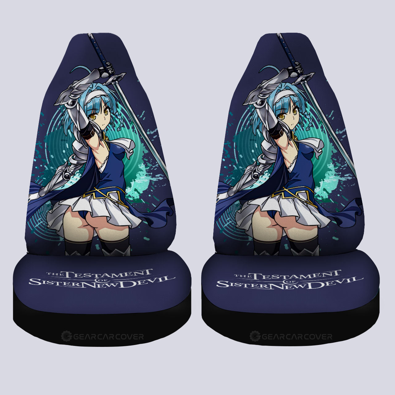 Waifu Girl Yuki Nonaka Car Seat Covers Custom The Testament of Sister New Devil Car Accessories - Gearcarcover - 4