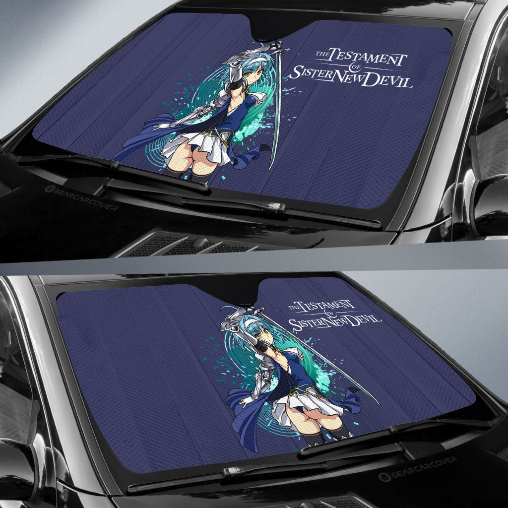 Waifu Girl Yuki Nonaka Car Sunshade Custom The Testament of Sister New Devil Car Accessories - Gearcarcover - 2