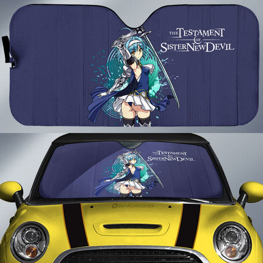 Waifu Girl Yuki Nonaka Car Sunshade Custom The Testament of Sister New Devil Car Accessories - Gearcarcover - 1