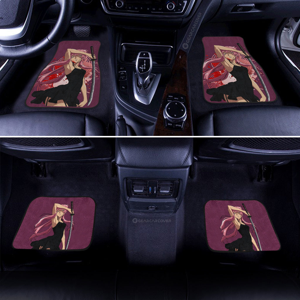 Waifu Girl Yuno Gasai Car Floor Mats Custom The Future Diary Car Accessories - Gearcarcover - 3