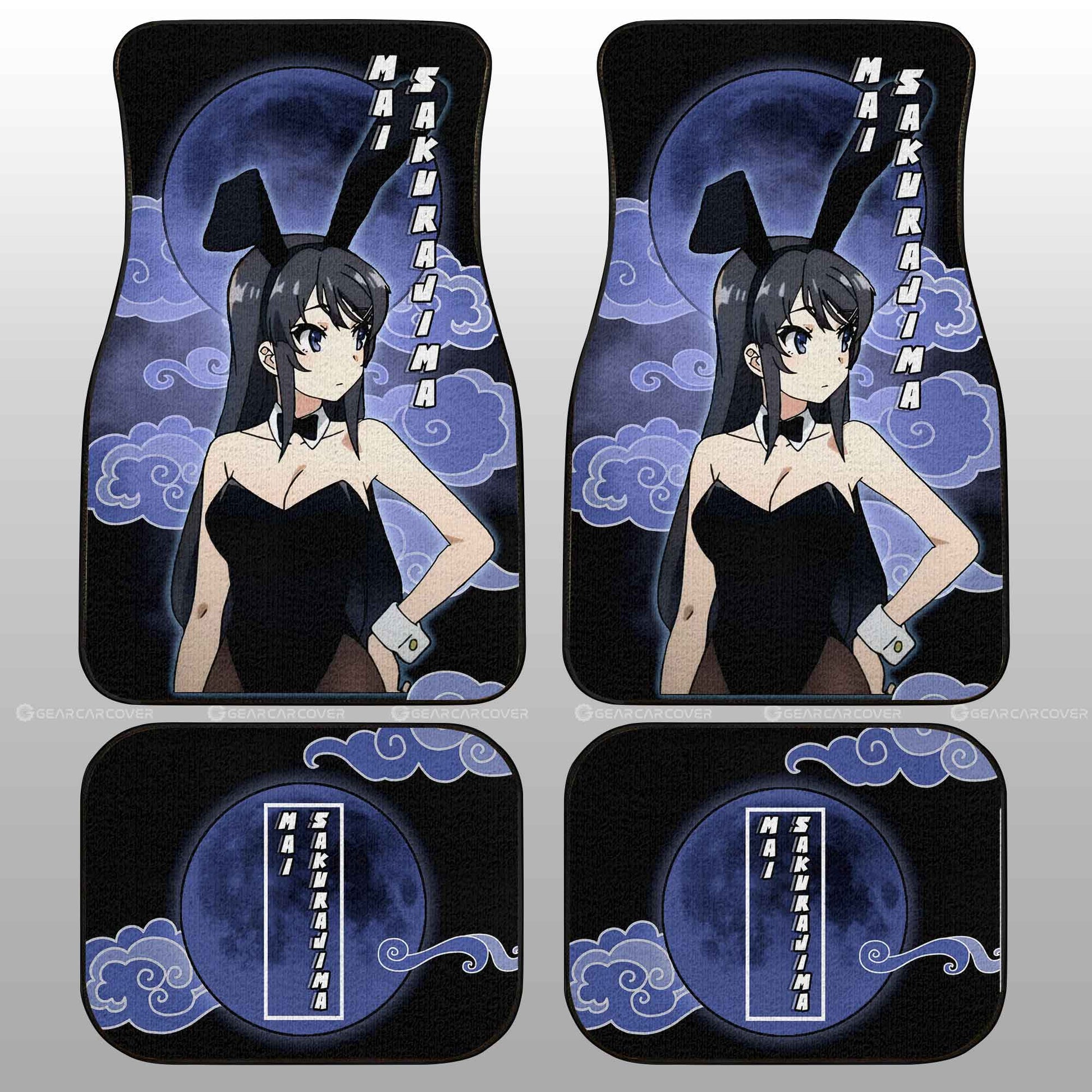 Waifu Mai Sakurajima Car Floor Mats Custom Bunny Girl Senpai Car Accessories For Fans - Gearcarcover - 2