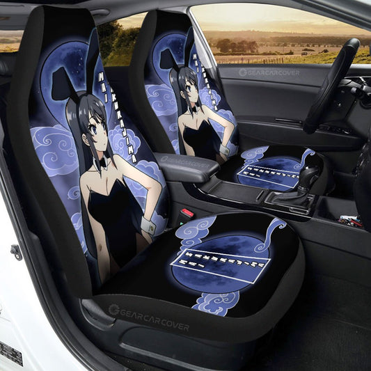 Waifu Mai Sakurajima Car Seat Covers Custom Bunny Girl Senpai Car Accessories For Fans - Gearcarcover - 1
