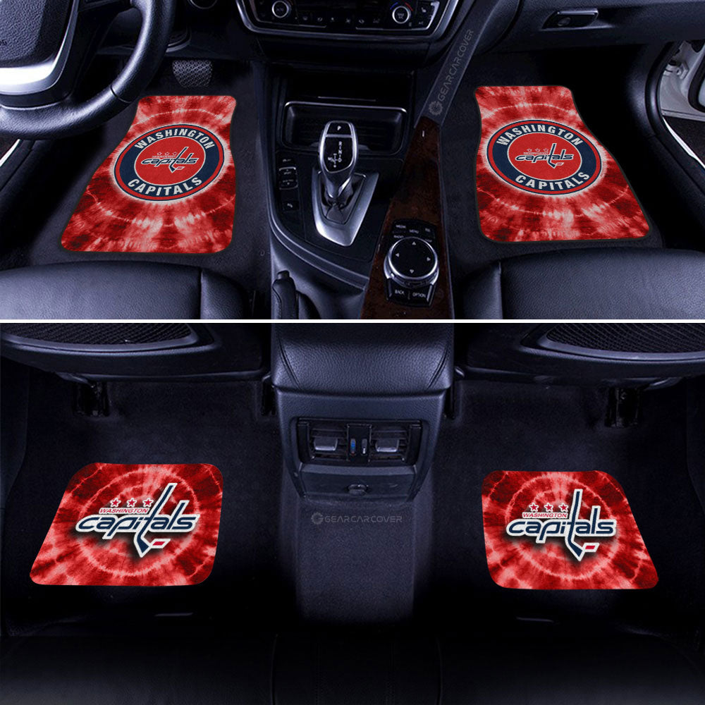 Washington Capitals Car Floor Mats Custom Tie Dye Car Accessories - Gearcarcover - 2