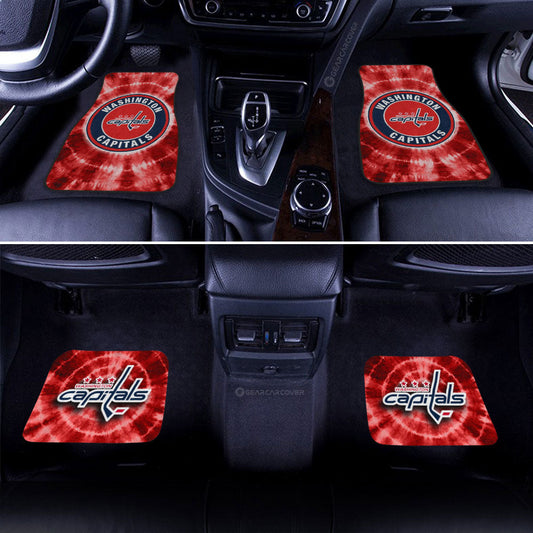 Washington Capitals Car Floor Mats Custom Tie Dye Car Accessories - Gearcarcover - 2