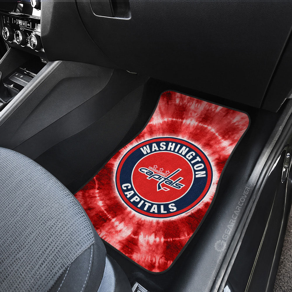 Washington Capitals Car Floor Mats Custom Tie Dye Car Accessories - Gearcarcover - 3