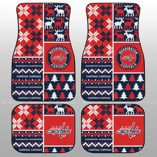 Washington Capitals Car Floor Mats Custom Ugly Style Car Accessories - Gearcarcover - 1