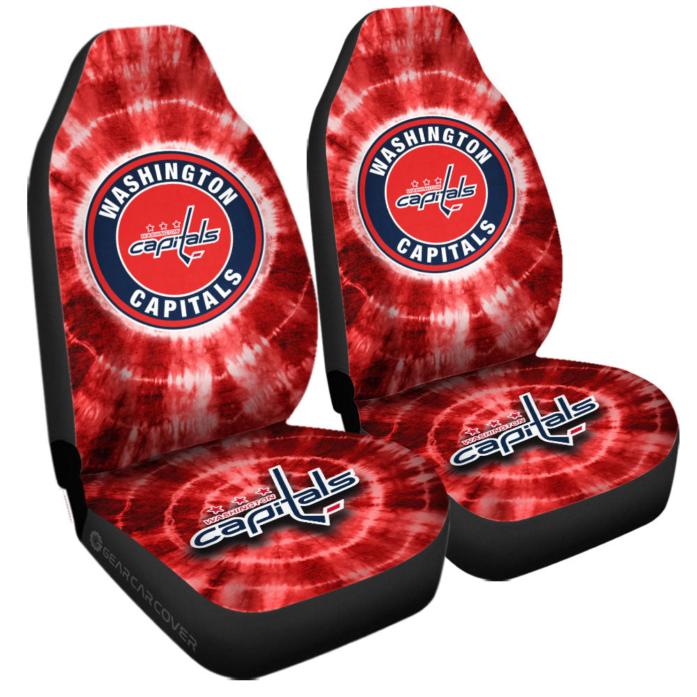 Washington Capitals Car Seat Covers Custom Tie Dye Car Accessories - Gearcarcover - 3
