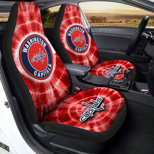 Washington Capitals Car Seat Covers Custom Tie Dye Car Accessories - Gearcarcover - 2