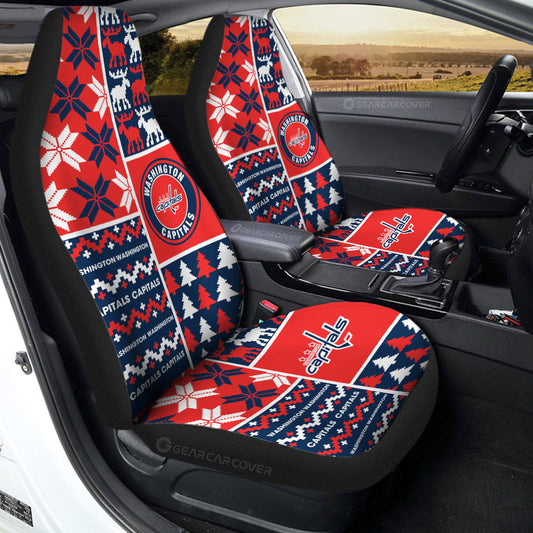 Washington Capitals Car Seat Covers Custom Ugly Style Car Accessories - Gearcarcover - 2