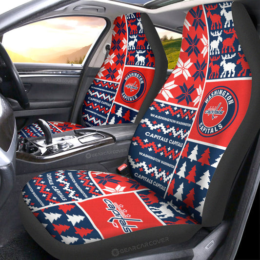 Washington Capitals Car Seat Covers Custom Ugly Style Car Accessories - Gearcarcover - 1