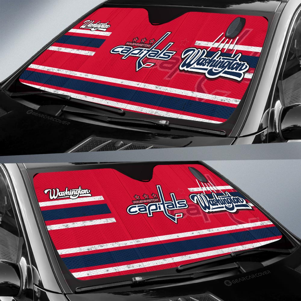 Washington Capitals Car Sunshade Custom Car Accessories - Gearcarcover - 2