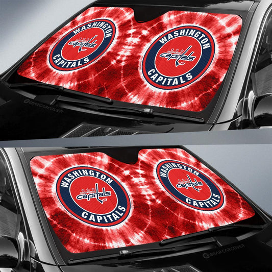 Washington Capitals Car Sunshade Custom Tie Dye Car Accessories - Gearcarcover - 2