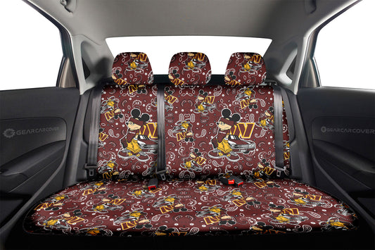 Washington Commanders Car Back Seat Covers Cartoon Theme Collection - Gearcarcover - 2