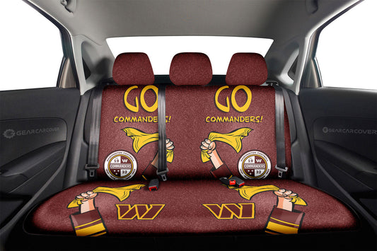 Washington Commanders Car Back Seat Covers Custom Car Accessories - Gearcarcover - 2
