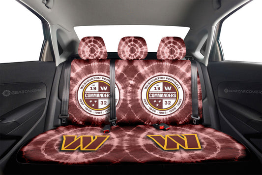 Washington Commanders Car Back Seat Covers Custom Tie Dye Car Accessories - Gearcarcover - 2