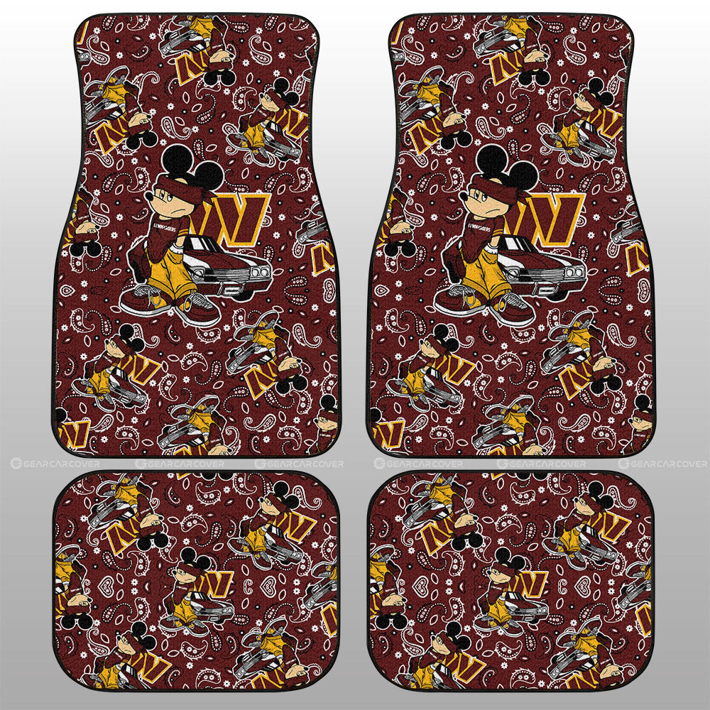 Washington Commanders Car Floor Mats Cartoon Theme Collection - Gearcarcover - 1