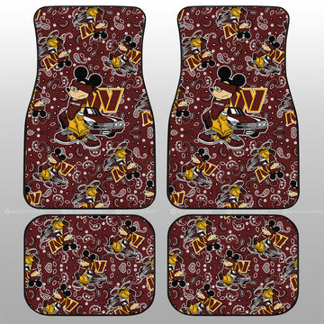 Washington Commanders Car Floor Mats Cartoon Theme Collection - Gearcarcover - 1