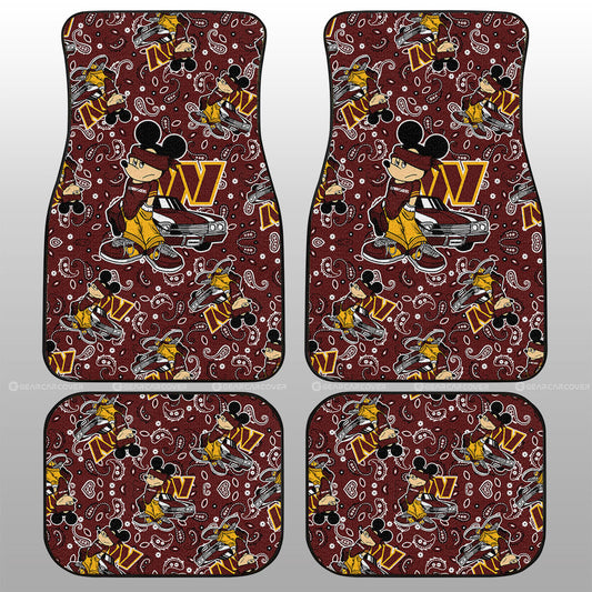 Washington Commanders Car Floor Mats Cartoon Theme Collection - Gearcarcover - 1