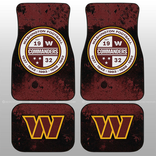 Washington Commanders Car Floor Mats Custom Car Accessories - Gearcarcover - 1