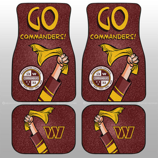 Washington Commanders Car Floor Mats Custom Car Accessories - Gearcarcover - 1