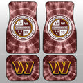 Washington Commanders Car Floor Mats Custom Tie Dye Car Accessories - Gearcarcover - 1