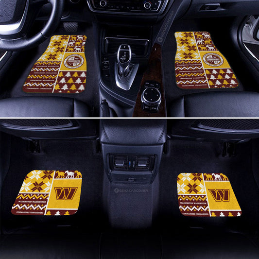 Washington Commanders Car Floor Mats Custom Ugly Style Car Accessories - Gearcarcover - 2