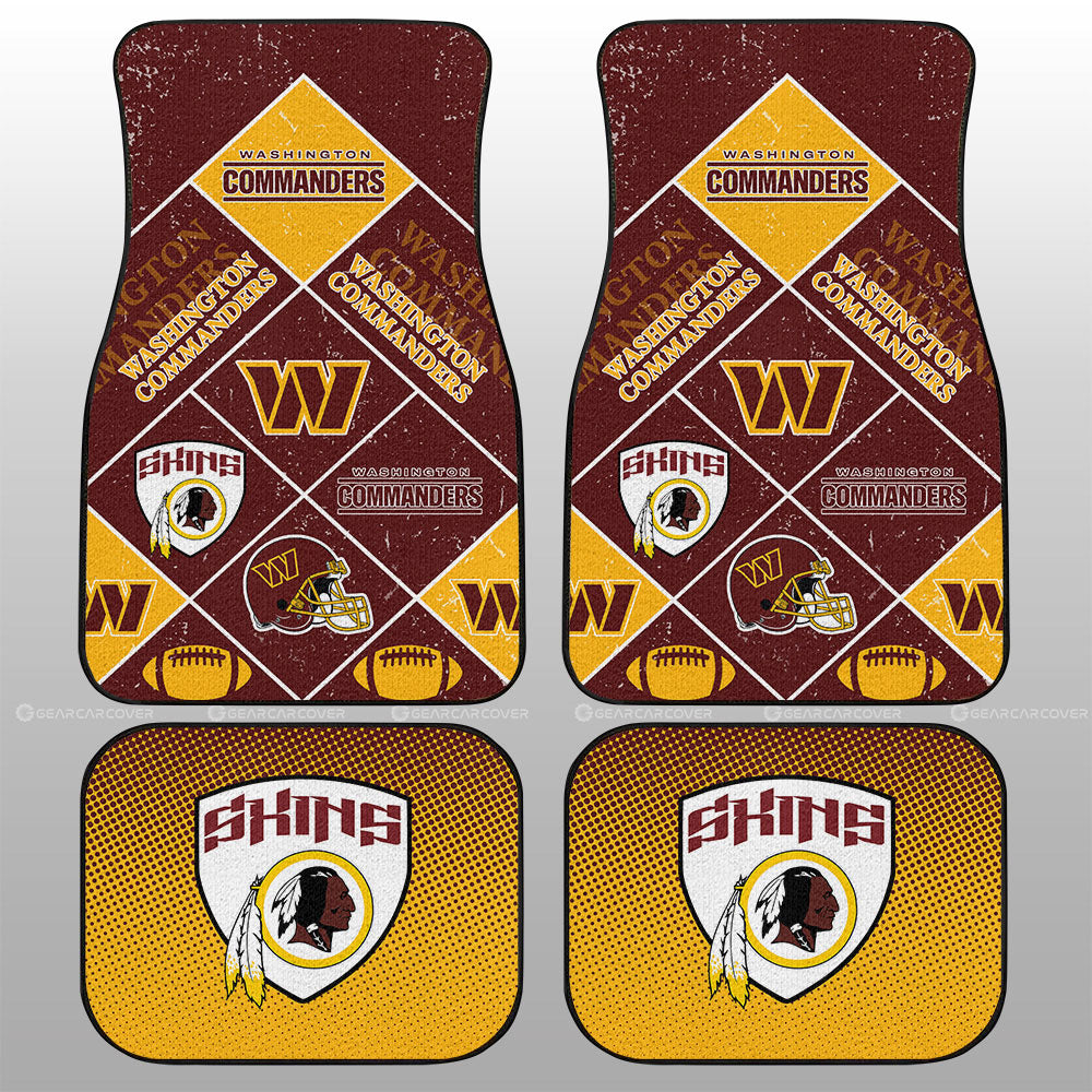 Washington Commanders Car Floor Mats Sporty Team Collection