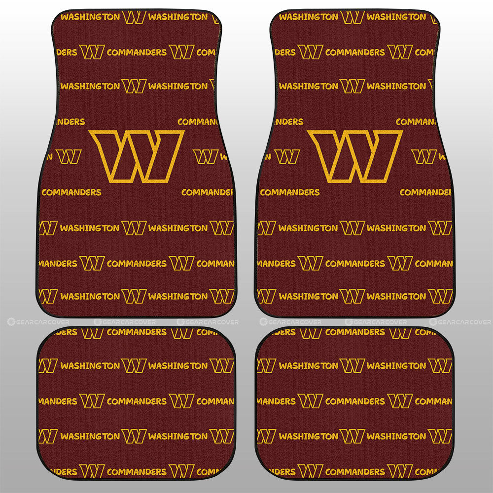 Washington Commanders Car Floor Mats Sporty Team Collection - Gearcarcover - 1