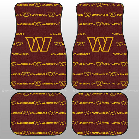 Washington Commanders Car Floor Mats Sporty Team Collection - Gearcarcover - 1