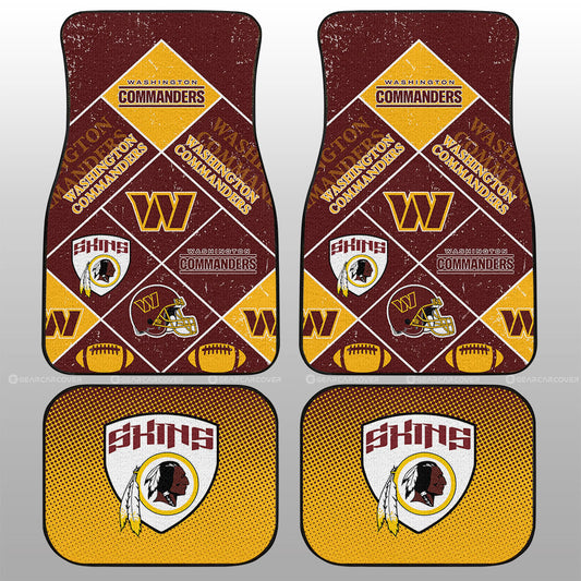 Washington Commanders Car Floor Mats Sporty Team Collection - Gearcarcover - 1