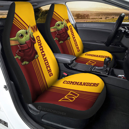 Washington Commanders Car Seat Covers Baby Yoda Car Accessories - Gearcarcover - 2
