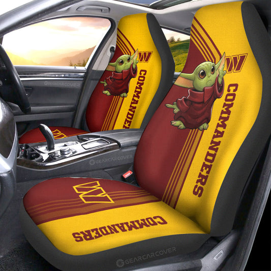 Washington Commanders Car Seat Covers Baby Yoda Car Accessories - Gearcarcover - 1