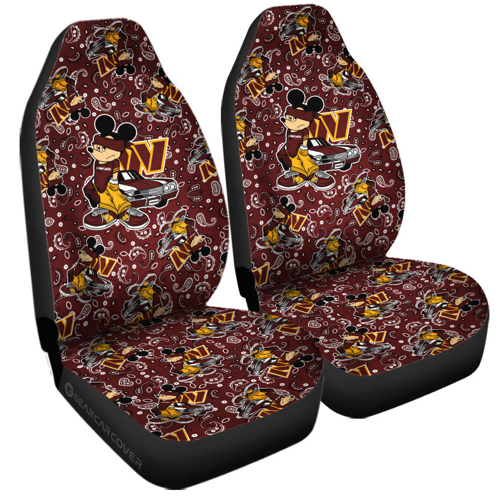 Washington Commanders Car Seat Covers Cartoon Theme Collection - Gearcarcover - 3