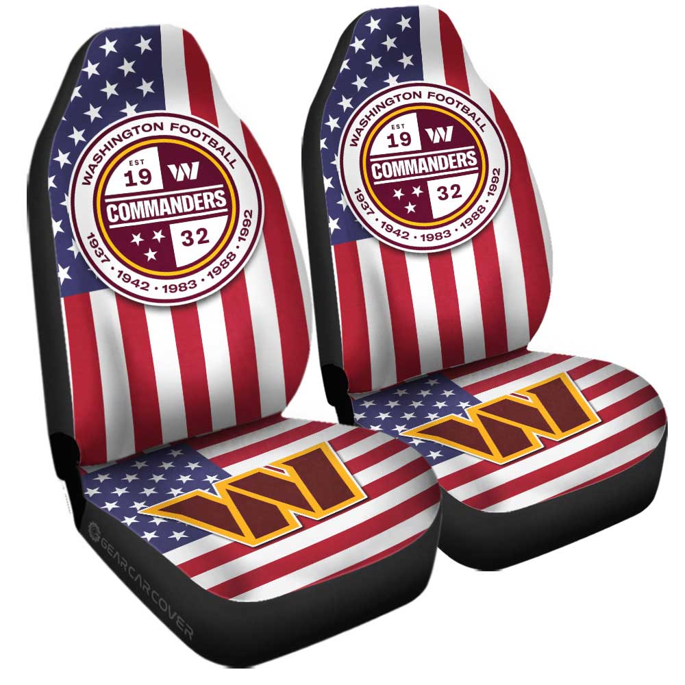 Washington Commanders Car Seat Covers Custom Car Decor Accessories - Gearcarcover - 3