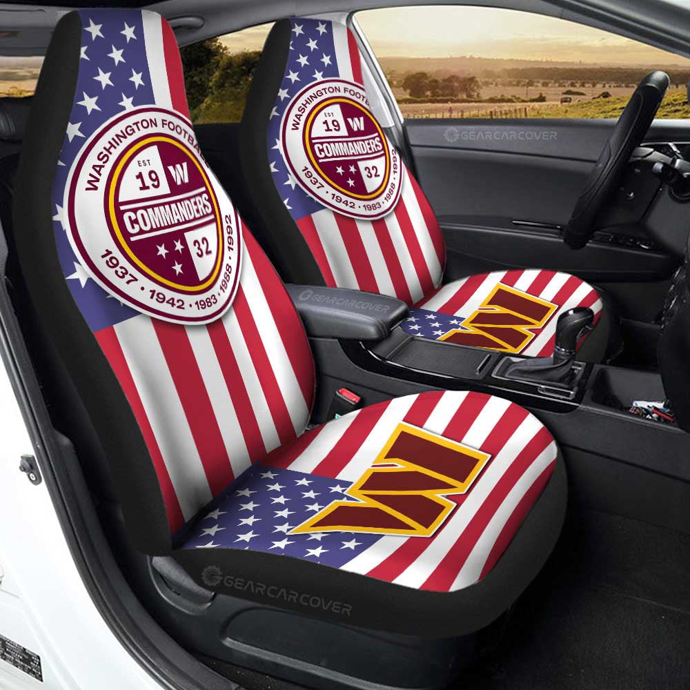 Washington Commanders Car Seat Covers Custom Car Decor Accessories - Gearcarcover - 1