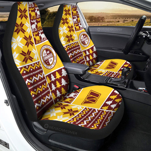 Washington Commanders Car Seat Covers Custom Ugly Style Car Accessories - Gearcarcover - 2
