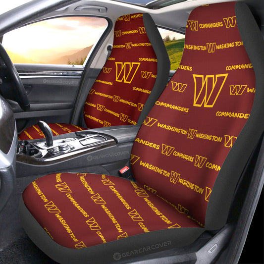 Washington Commanders Car Seat Covers Sporty Team Collection - Gearcarcover - 1